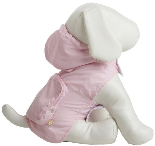 Pink Girlie Skull Pocket Fold Up Raincoat - Small