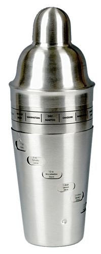 Twist & Shake Stainless Steel Recipe/Cocktail Shaker Set