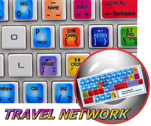 Travel Network Keyboard Sticker, 11 x 13