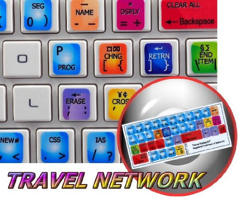 Travel Network Keyboard Sticker, 11 x 13