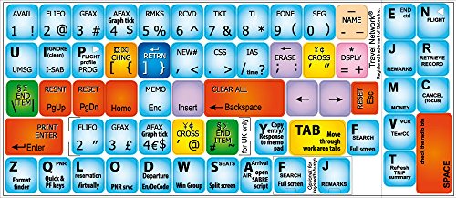 Travel Network Keyboard Sticker, 11 x 13