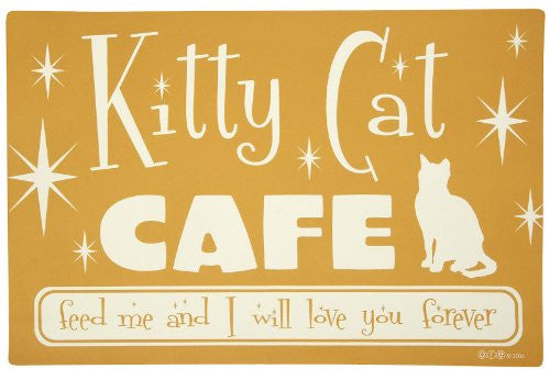 Kitty Cat Cafe Placemat Orange