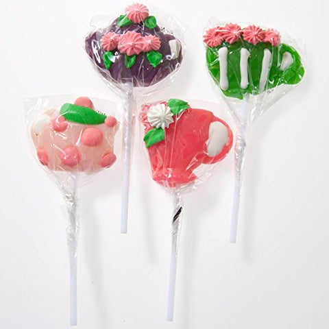 Tea Party Character Suckers - 12 pcs