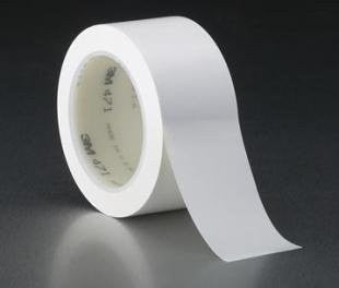 Colored Vinyl Tape White 1 in x 36 yd