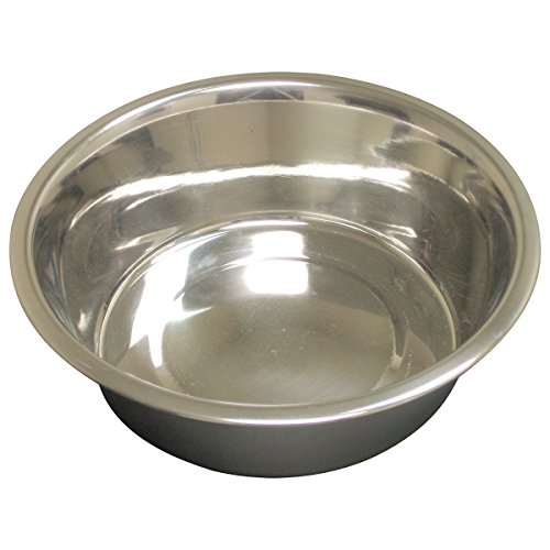 QT Dog Standard Stainless Steel Food Bowl, 5 Quart
