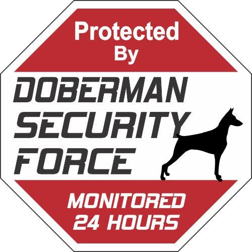 Doberman Security Force 11" x 11"