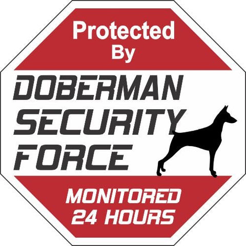 Doberman Security Force 11" x 11"
