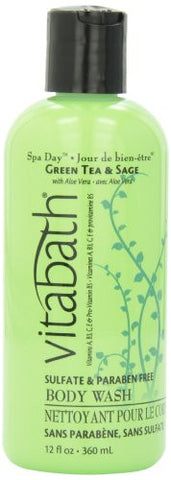 VB Fragrance Collection -Green Tea & Sage Body Wash, 12 oz