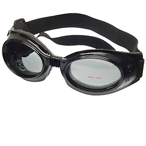 Doggles Originalz Black Frame/Smoke Lens, Large