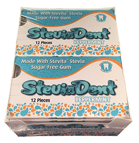 Stevita SteviaDent Gum, Peppermint, 12 ct