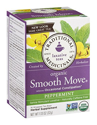 Traditional Medicinals - 16 bags Smooth Move Peppermint