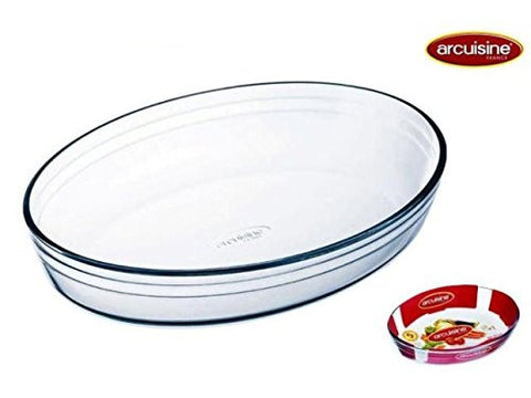 Arcuisine Borosilicate Oval Roaster 13.75 x 9.5" (35x 24 cm)
