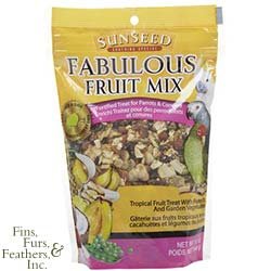 Sunseed Fabulous Fruit Mix For Parrots & Conures 12 oz
