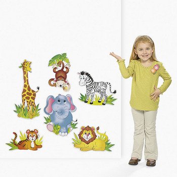 6 Zoo Animal Cutouts