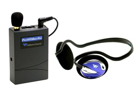 Williams Sound Pocketalker Pro - with Behind the Head Headphones