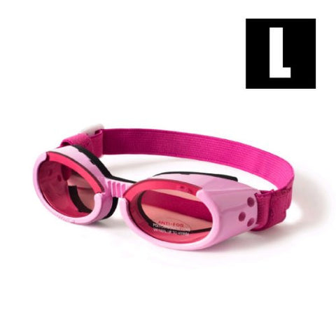 Pink ILS Doggles with Pink Lens & Straps - Large