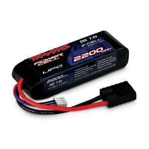 25C 7.4V 2S 2-Cell 2200mAh Lipo
Batt:TRA 1/16 Modl