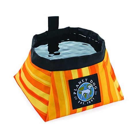 On the Go Food and Water Bowl - Harvest Orange - Small 1.25 Quarts