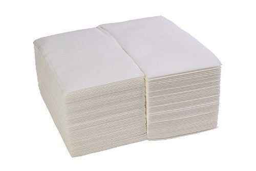 White Premium Cloth-Like Guest Towels - 12” x 17”- Plain White - 100 Towels/Pack - 5 Packs