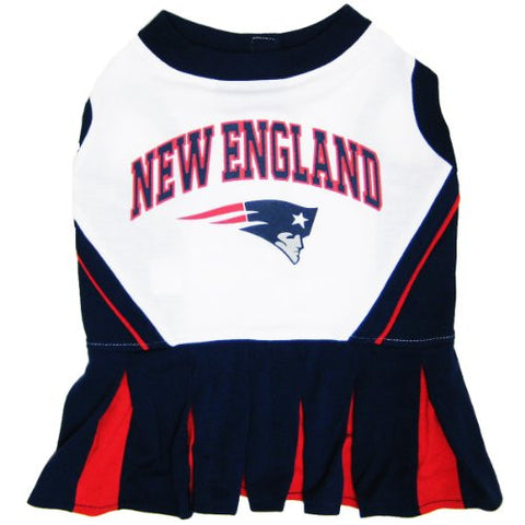 New England Patriots Cheerleader Dog Dress, medium