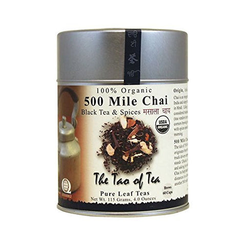 Organic 500 MILE CHAI Traditional Chai, 4 oz