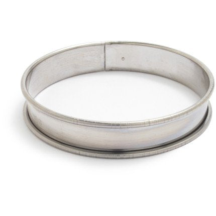 Tart Ring L 200mm H 20mm Rolled Edges Stainless Steel