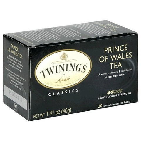 Prince of Wales Boxed Teabags, 20's