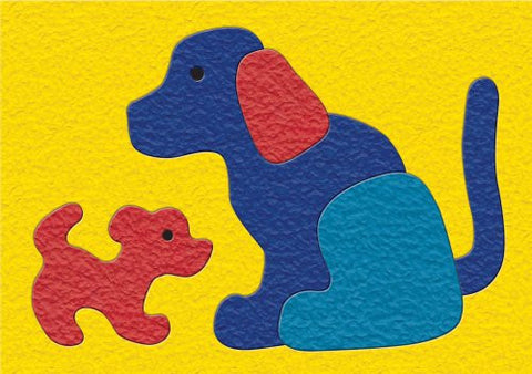 Lauri Crepe Rubber Puzzle - Dog & Puppy