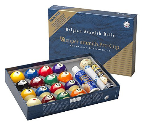 Value Pack (Pool Super Aramith Pro Set 2 1/4" +JR +MFC +ABC)
