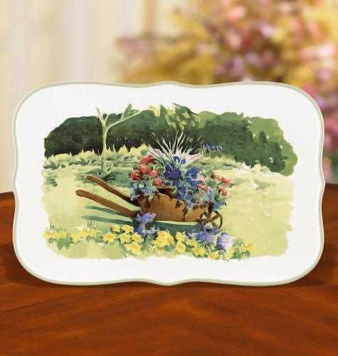 FLORAL MEADOW RECT TRAY