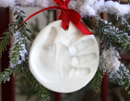 Marshmallow Clay Handprint Ornament
