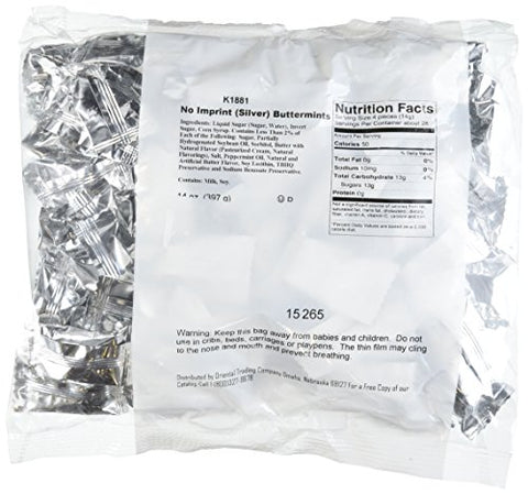 Silver Buttermints - 108 pcs