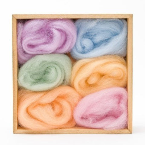 Multi-color Wool Roving Pack - Spring