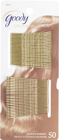 Womens Colour Collection Metallic Finish Bobby Pin, Blonde