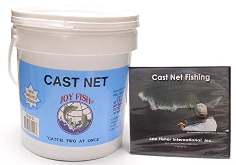 Joy Fish Series Bait 8' radius, 10lbs of lead, 0.28mm mono, 3/8" sq mesh