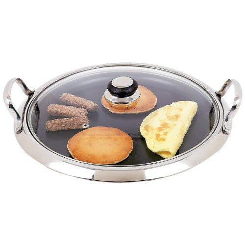 Chef's Secret® by Maxam® 12-Element Stainless Steel Round Griddl