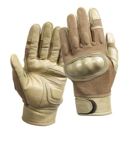 Rothco Coyote Cut/Heat Resistant Hard Knuckle Tactical Gloves - Large