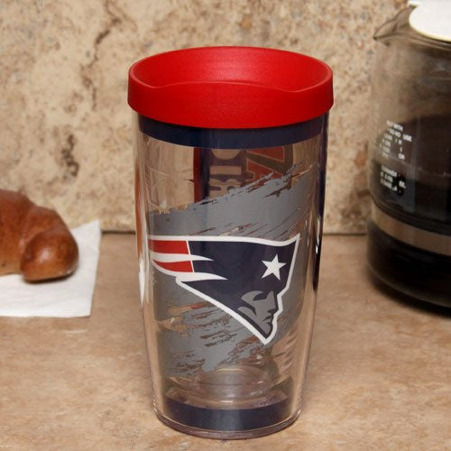 NFL New England Patriots Wrap with Lid 16oz Tumbler