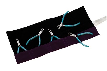 Glitter-Line Pliers, 5 pcs Set w/ Purple Pouch