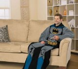 Batman, "Batman In Black" Adult Comfy Throw, 48"x 71"