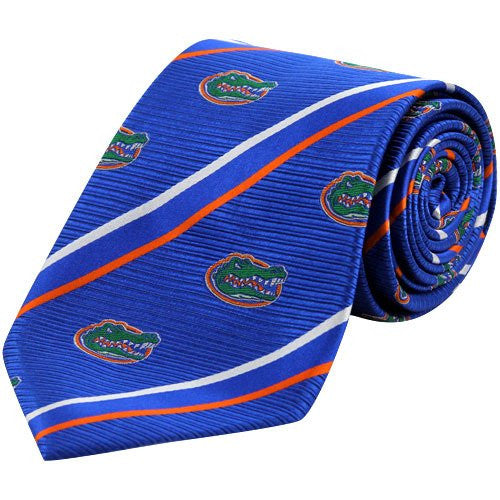 Florida Gators Tie Cambridge Stripe Silk