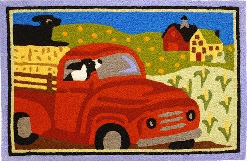 Farm Truck, Jellybean Rug 21" x 33"