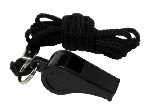 D.T. Systems Inc Super-Pro Black Dog Training Whistle & Black Nylon Lanyard