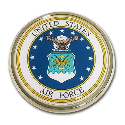 Air Force Chrome Auto Emblem (Seal)