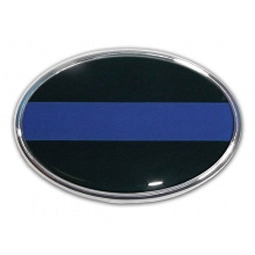 Police Chrome Auto Emblem