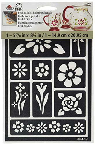 F/A PEEL & STICK STENCIL FLORAL