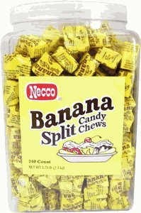 Banana Split Chews Tub: 240 Pieces