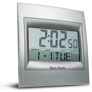 Atomic LCD Wall or Desk Alarm Clock with 2" high Numbers