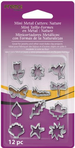 Premo! Mini Metal Cutters: Nature, 12 pc
