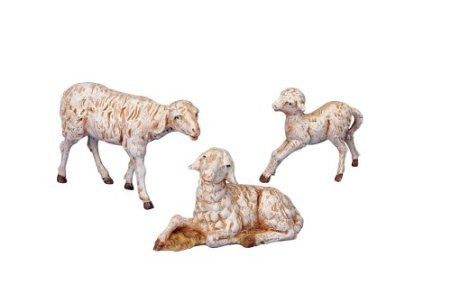 3PC ST 5" SHEEP FAMILY FIG FONTANINI